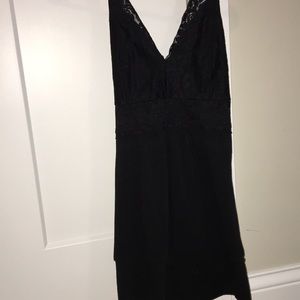 Black Half Lacey top